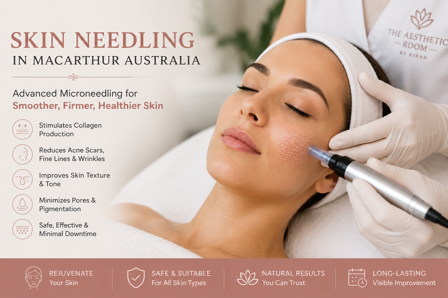Skin Needling in MacArthur Australia for acne scars, collagen stimulation and skin rejuvenation