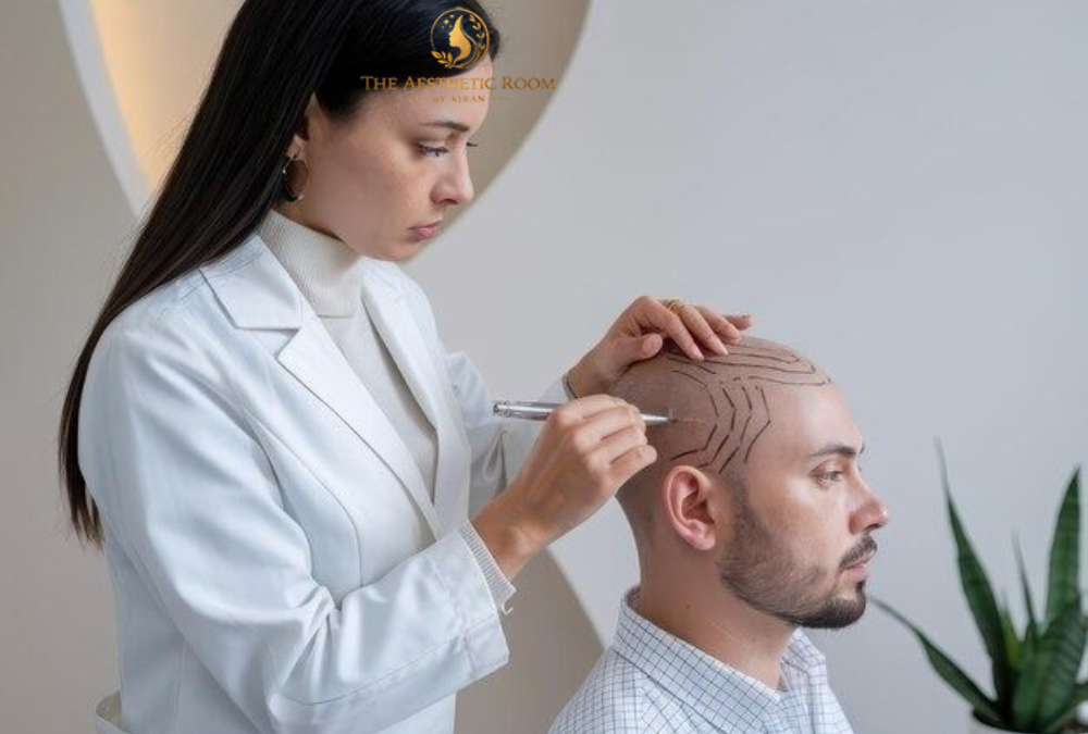 How PRP Hair Restoration Helps Reduce Hair Loss for Men and Women with natural PRP therapy at The Aesthetic Room by Kiran
