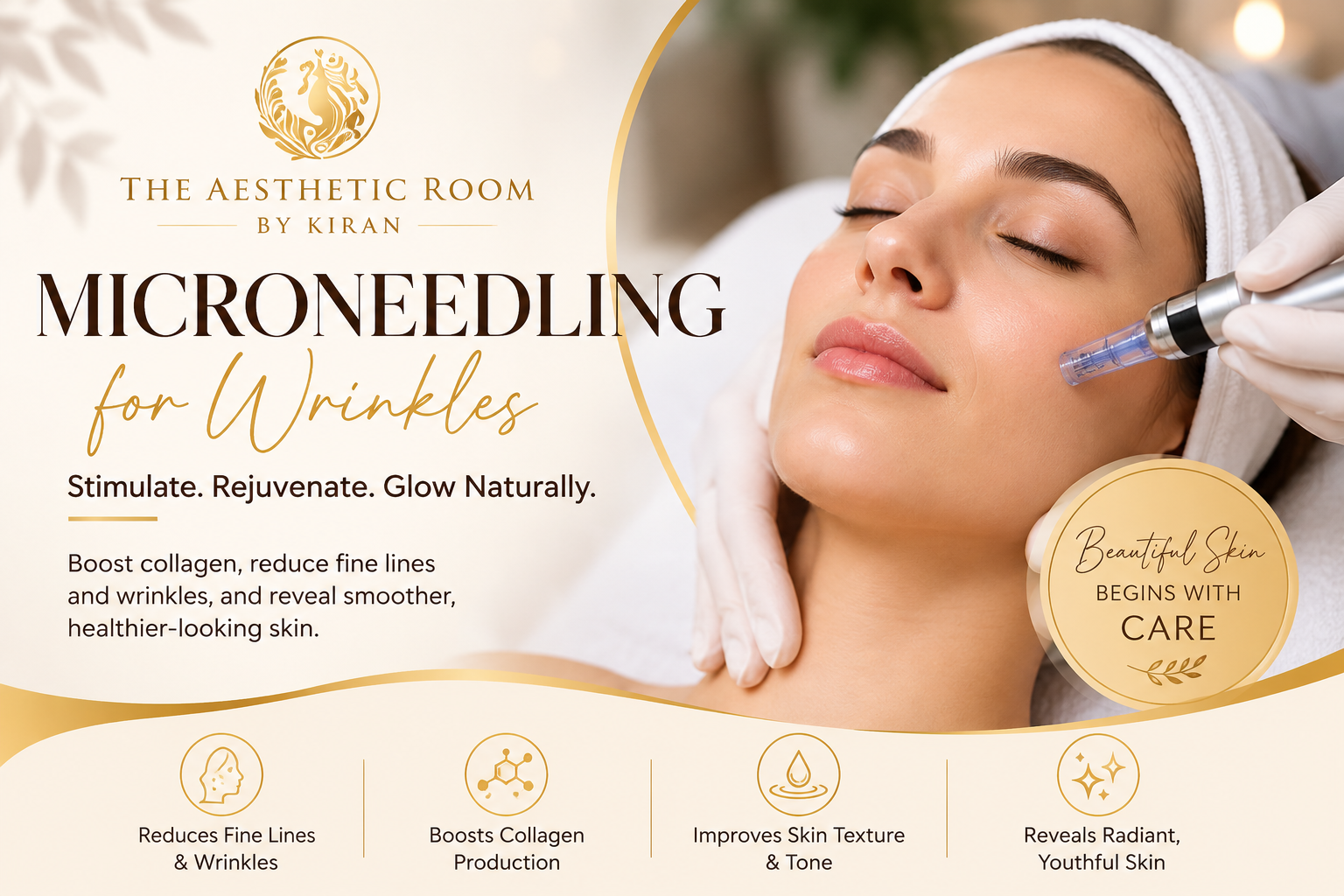 Microneedling for wrinkles treatment in Narellan NSW at The Aesthetic Room by Kiran