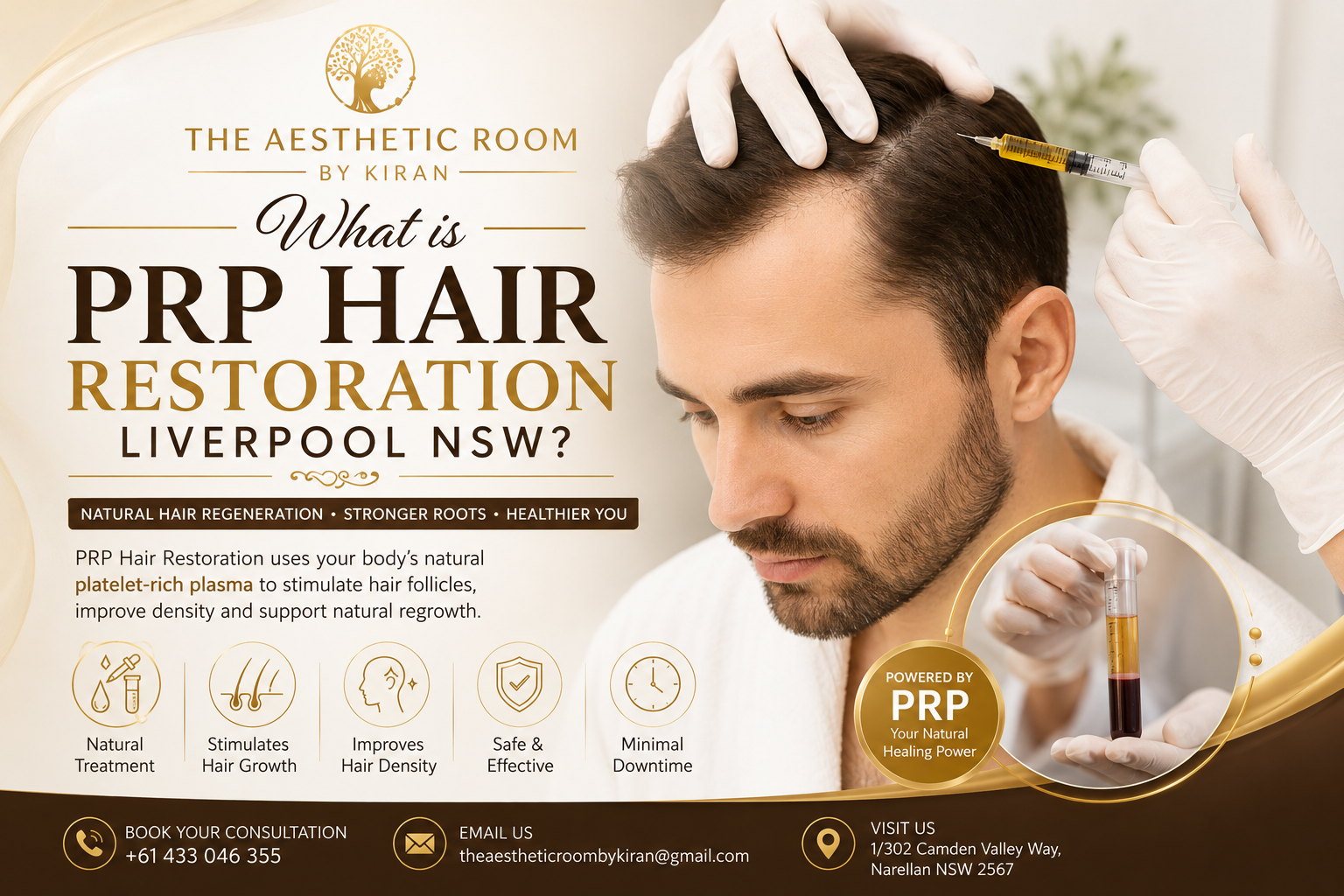 Benefits of What is PRP Hair Restoration Liverpool NSW for natural hair regrowth
