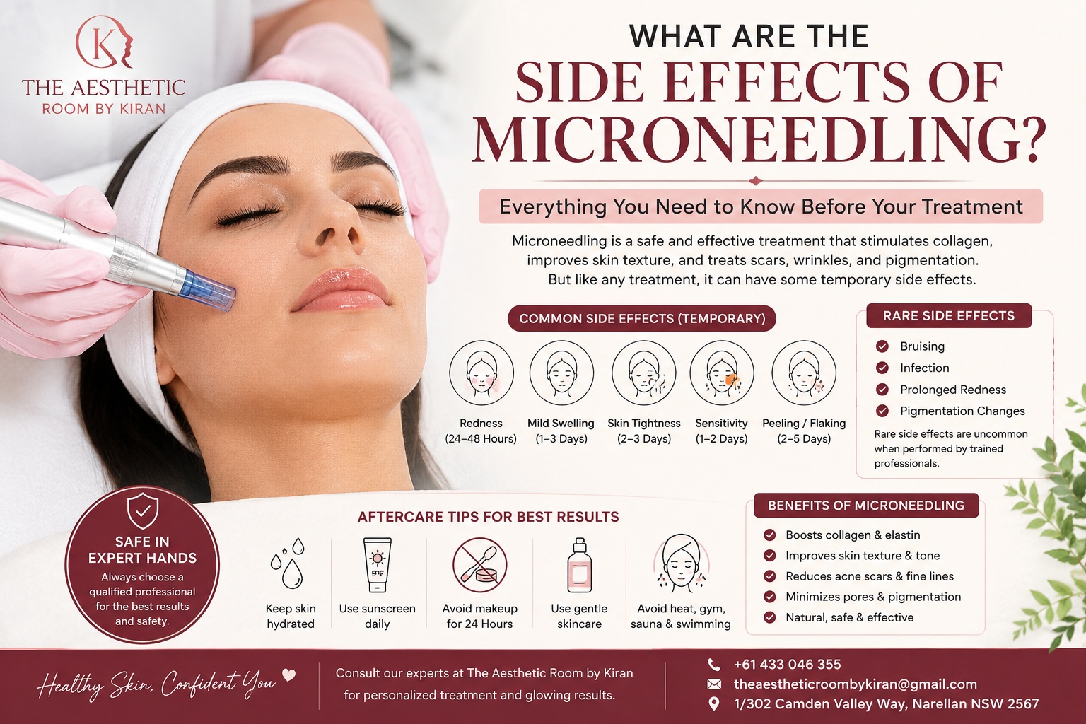 What are the side effects of microneedling?