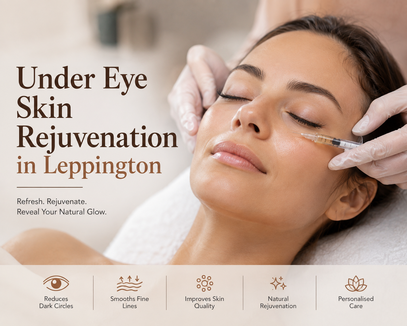 Under eye skin rejuvenation in Leppington for refreshed and youthful-looking skin