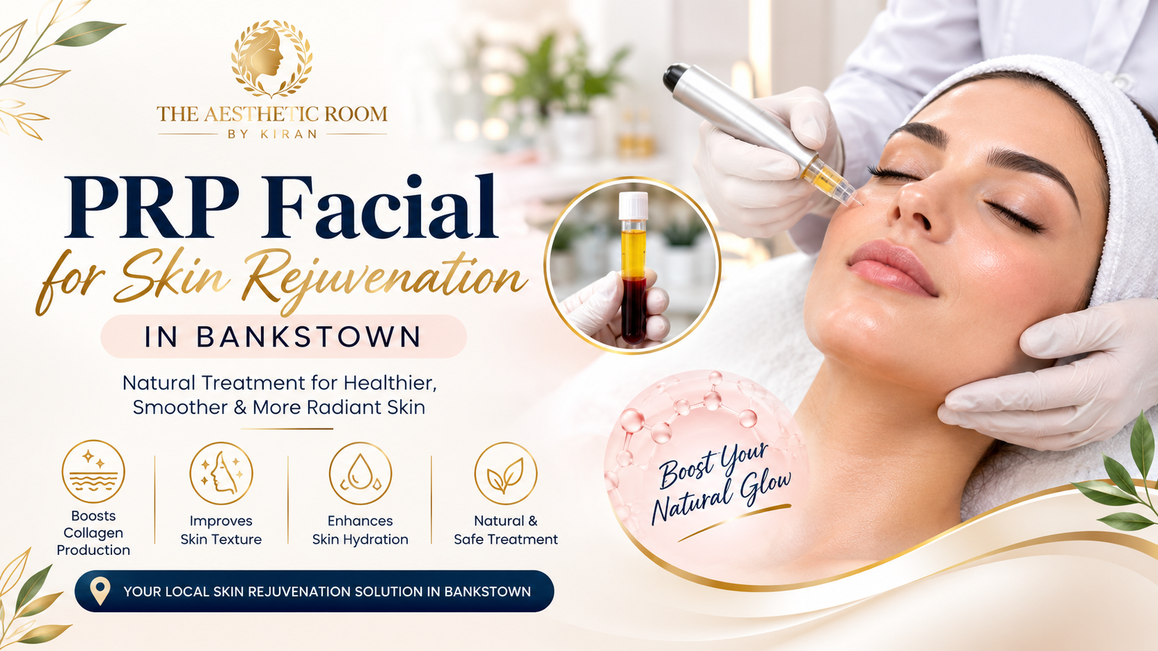 PRP Facial for Skin Rejuvenation in Bankstown at The Aesthetic Room by Kiran