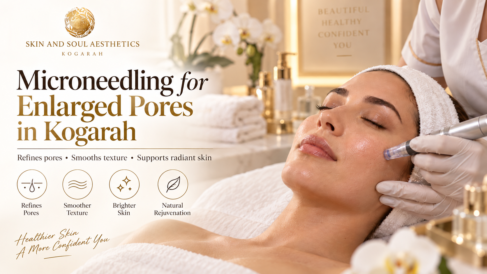 Microneedling for Enlarged Pores in Kogarah with professional skin needling, texture improvement and PRP facial support