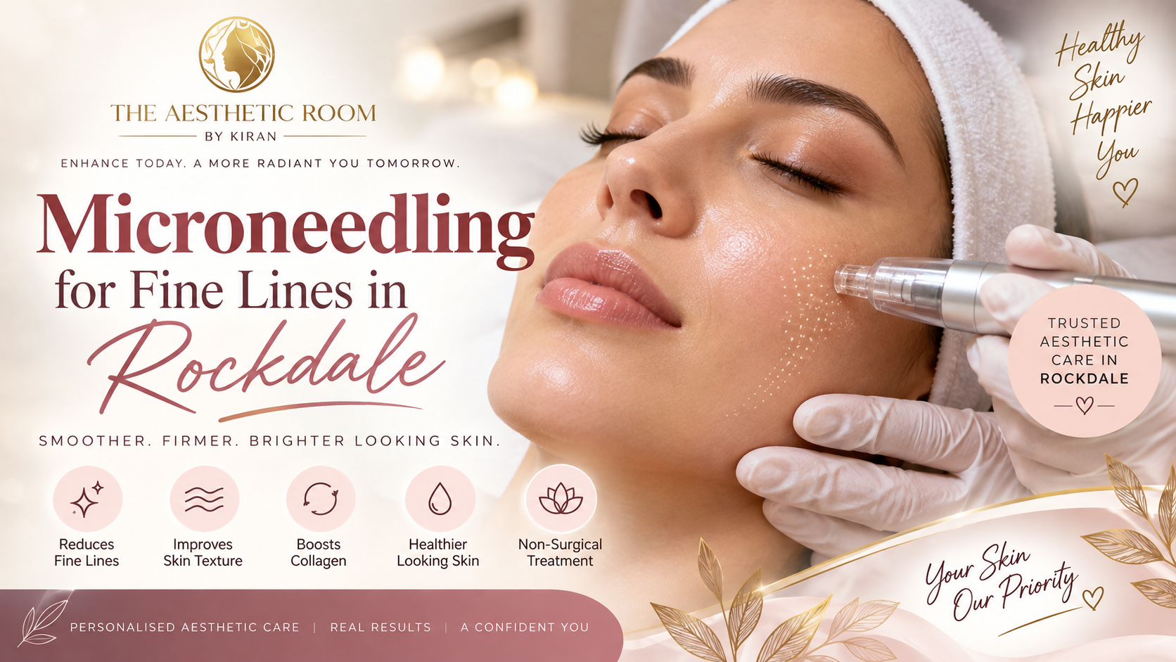 Microneedling for Fine Lines in Rockdale at The Aesthetic Room by Kiran