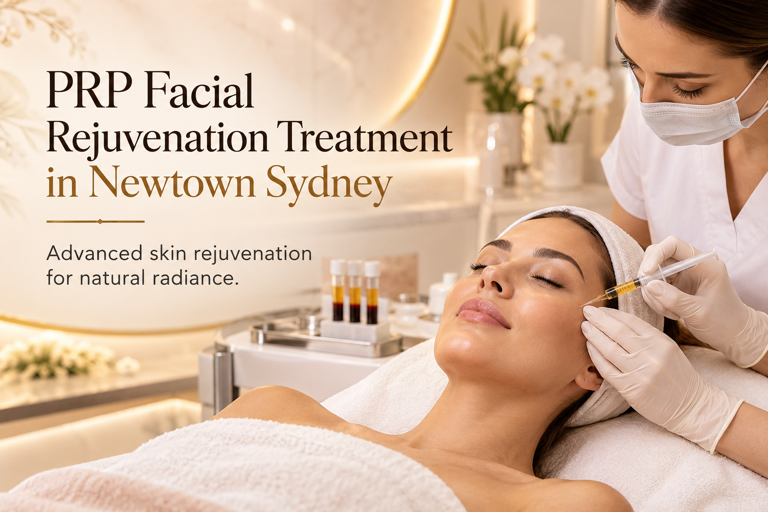 PRP Facial Rejuvenation Treatment in Newtown Sydney at The Aesthetic Room by Kiran